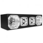 Caixa Corneteira 23L 2 Drivers 2 Tweeters 480W RMS Corneta Cromada